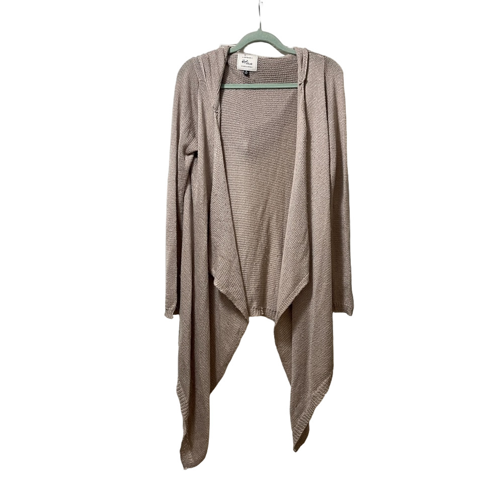 Cotton On Cotton On Knit Wear cozy Hooded Open Cardigan Waterfall Taupe Size M